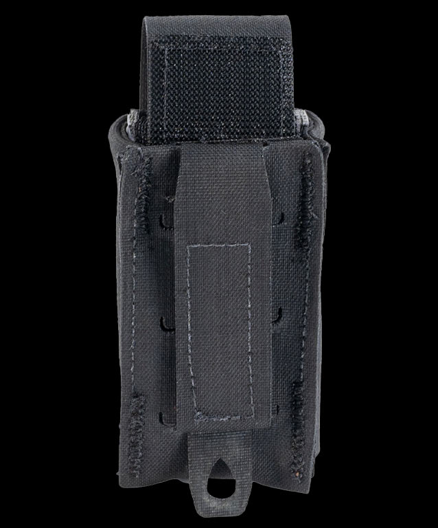 Single Pistol Mag Pouch Tank Track with flap